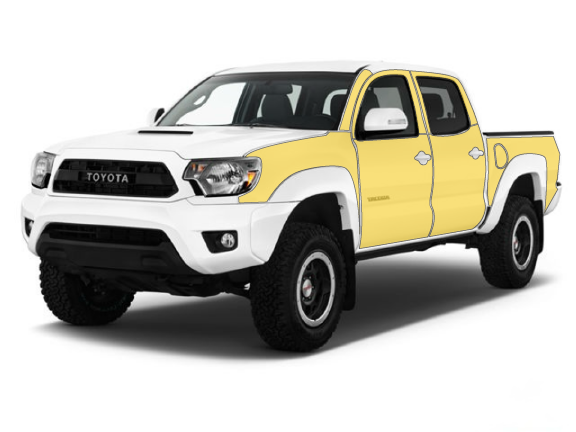 toyota tacoma 2nd gen trd pro limited sr5 diy ppf paint protection film clear bra kit wrap 3m