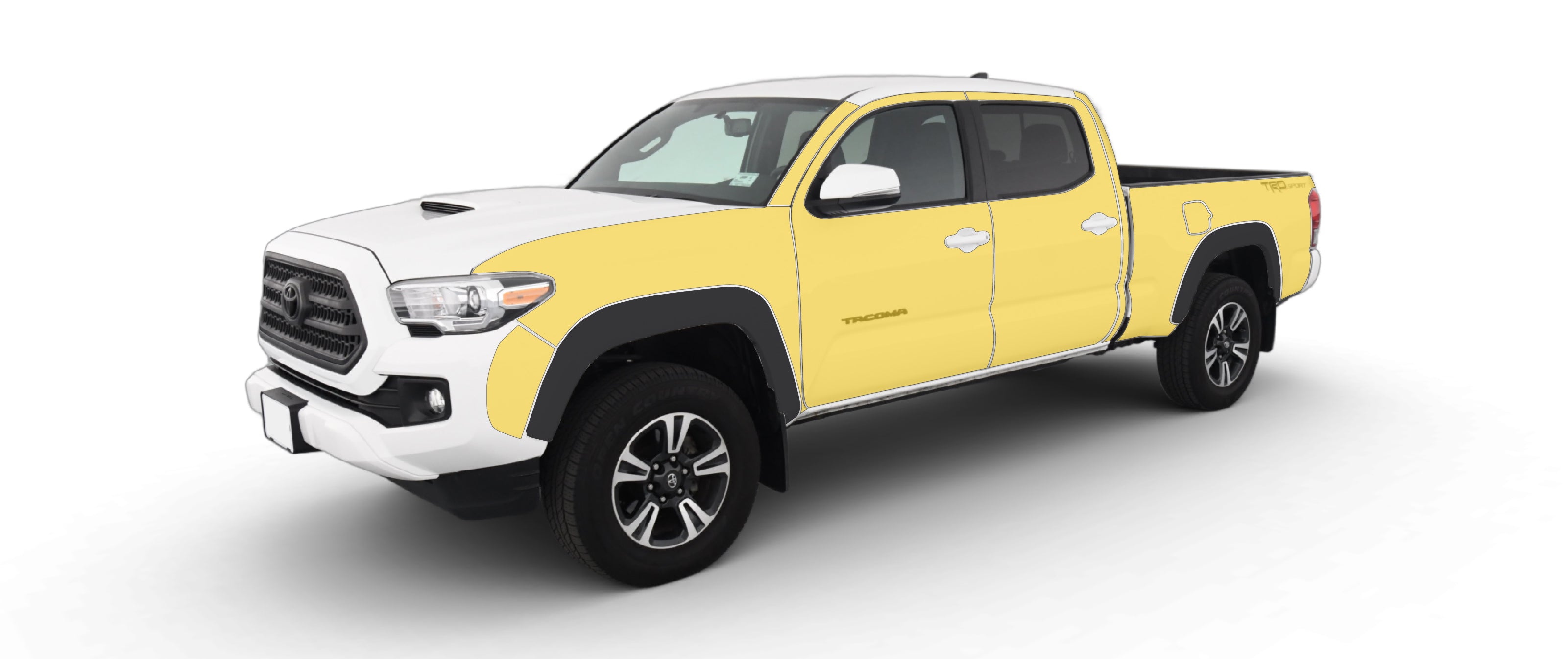 toyota tacoma 3rd gen diy ppf paint protection film clear bra kit wrap 3m
