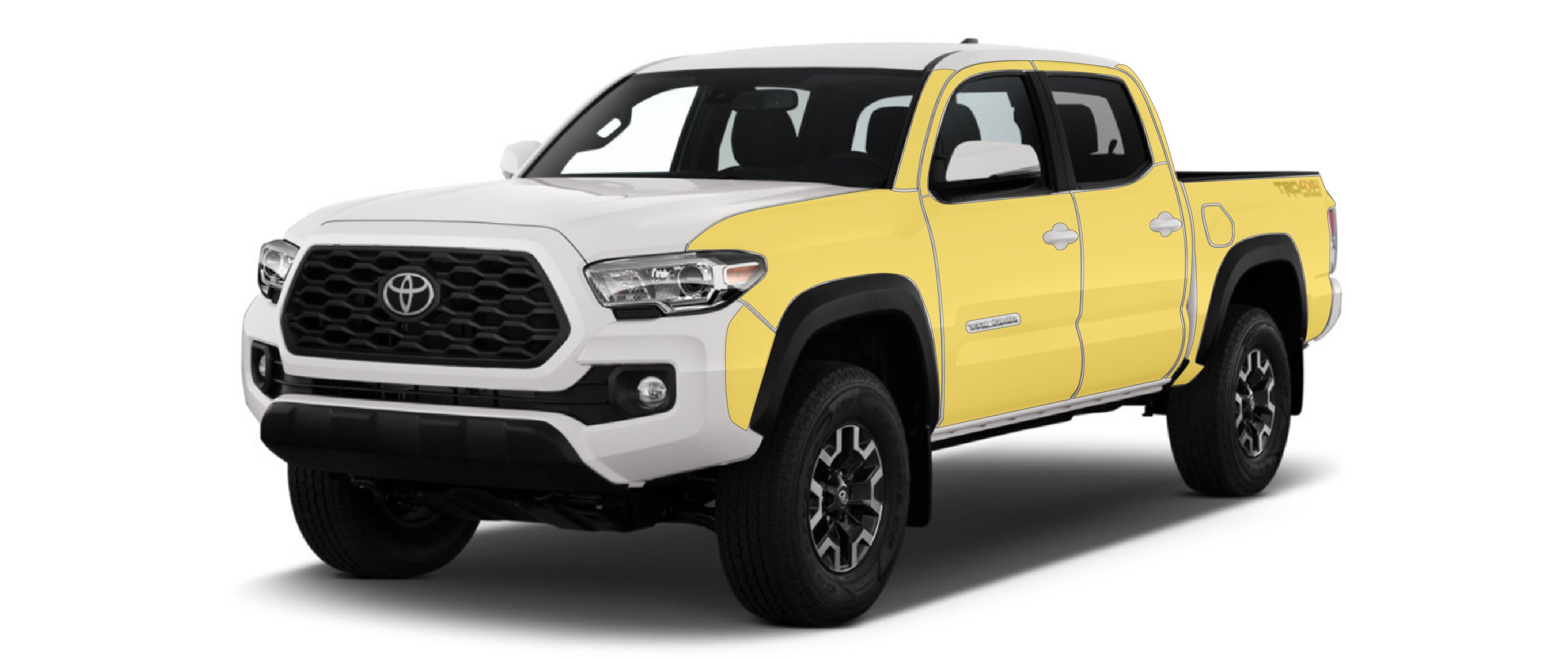 toyota tacoma 3rd gen limited trd pro diy ppf paint protection film clear bra kit wrap 3m