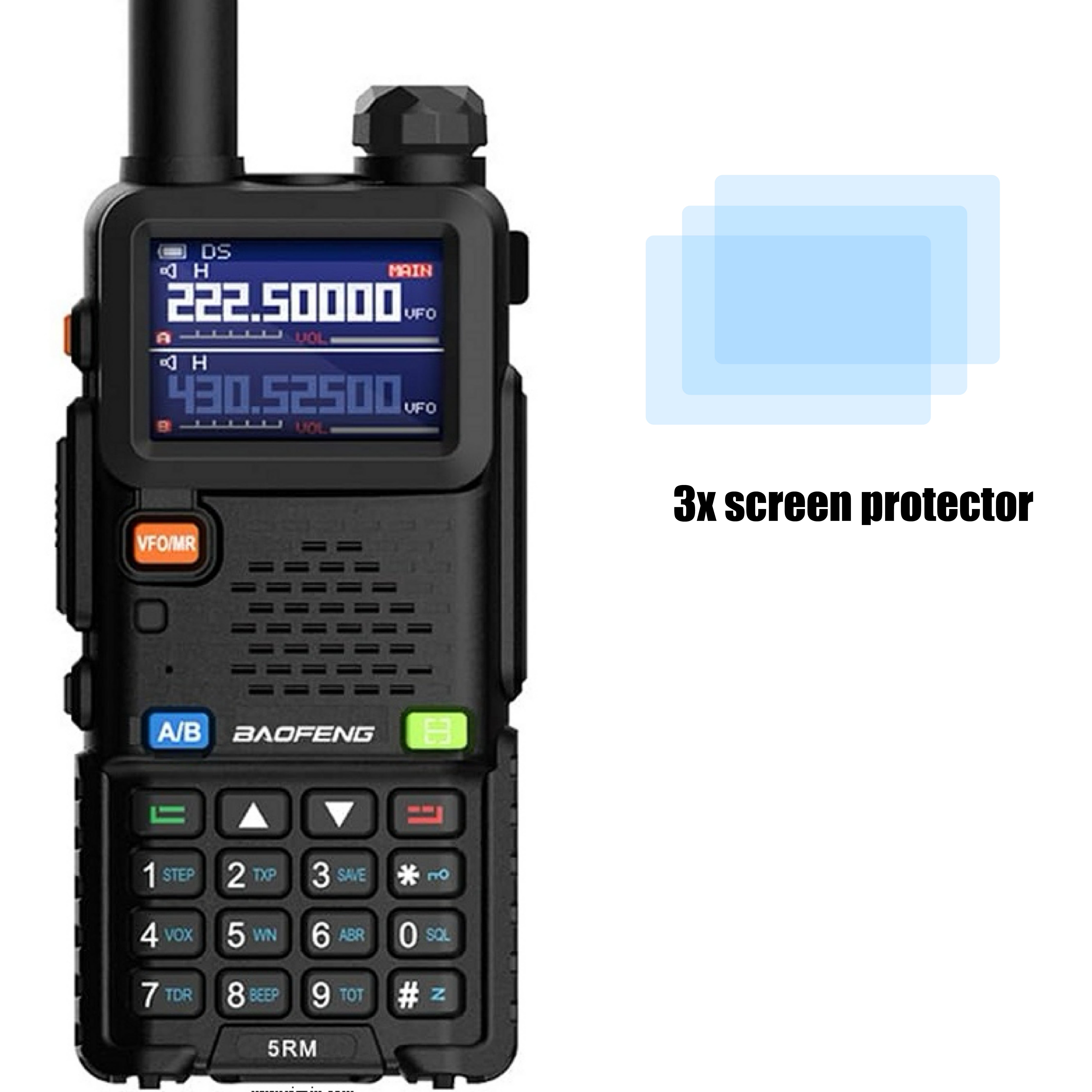 Baofeng Radio Screen Protector – PPF 3 Pack
