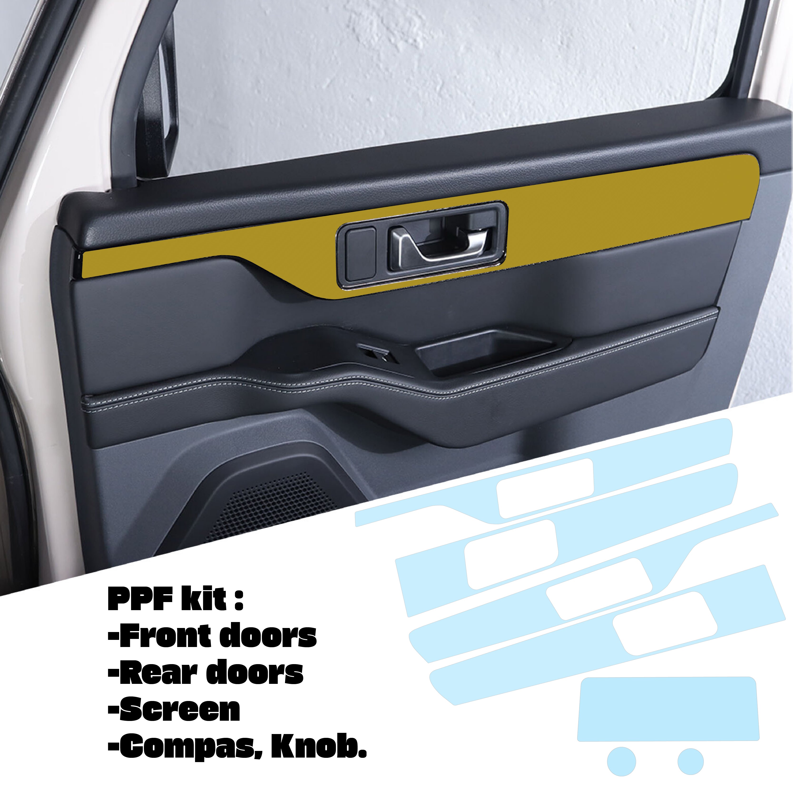Ineos Grenadier Paint Protection Film (PPF) Kit - Interior Screens and Trim