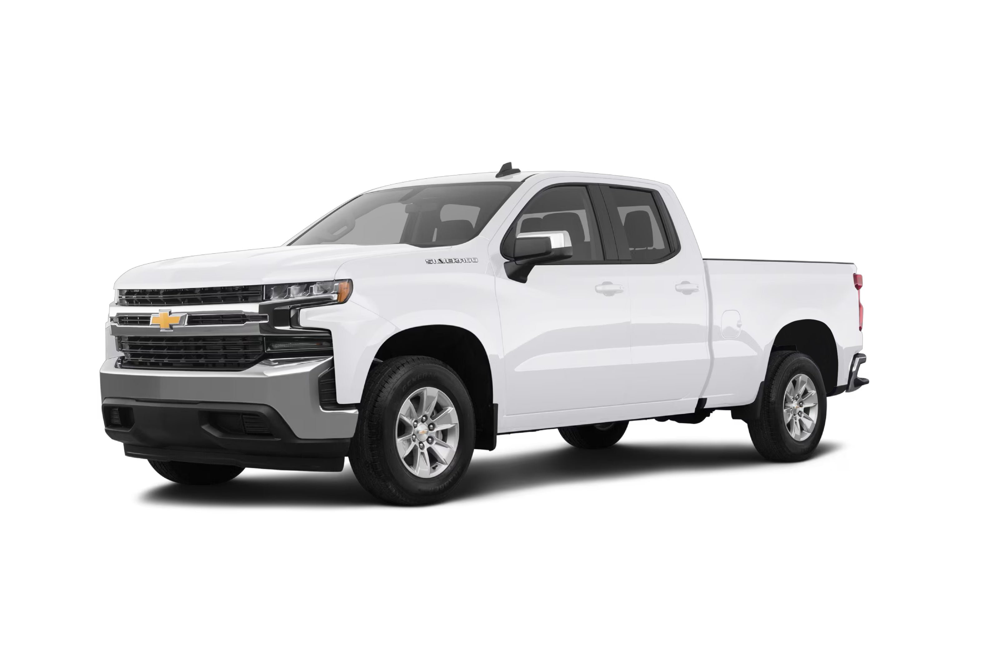 White Chevrolet Silverado product image used for WildWrap DIY paint protection film kit fitment reference